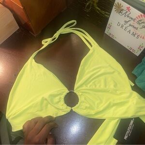 Yellow crop top